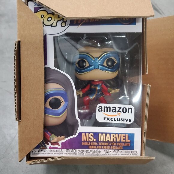 Funko Pop! Ms. Marvel 1084  Exclusive Bobble-Head Vinyl Collectible Figure - Picture 1 of 8
